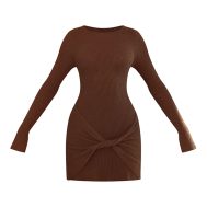 9de840ee867ef915d66dbdee8d466a16967fd9f7_CNL8268_5_plt_label_dark_brown_knitted_twisted_panel_long_sleeve_mini_dress