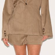 9e30841381a0ea0c81fe6a4da42296c715359733_CNM1697_4_plus_light_brown_tailored_woven_cinch_waist_blazer