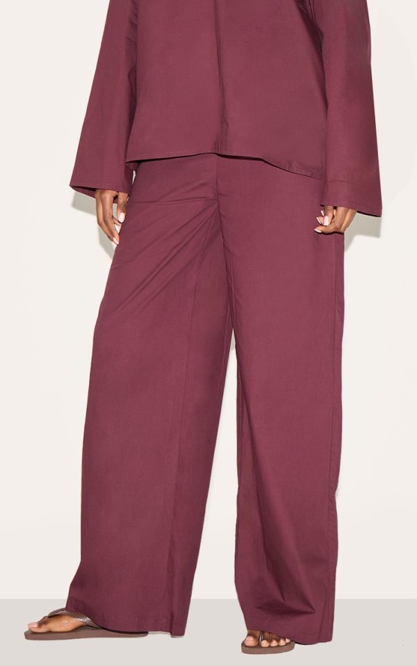 9e5225f8eb2752af7f799448672a373687b74901_CNM2381_2_plum_cotton_poplin_mid_rise_wide_leg_trousers