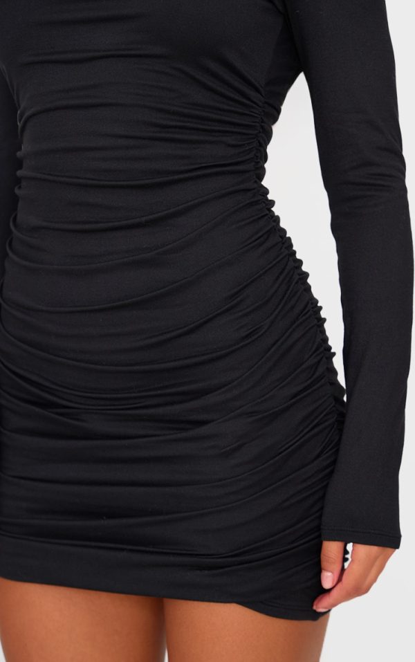 9ea7b53ff5b4ddaccfe1244f6952af358caae07c_CNL0092_4_black_double_contour_ruched_detail_bodycon_dress