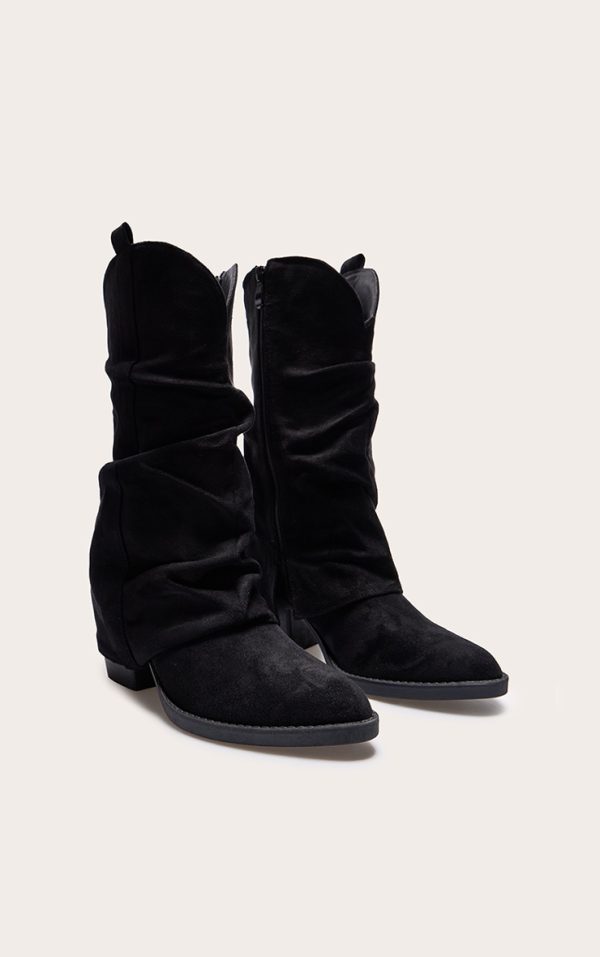 9f1338f7e477726a3a017e1ed3c9a9e000b1fbd3_CNL3723_2_black_faux_suede_point_toe_slouchy_fold_over_calf_high_western_boots