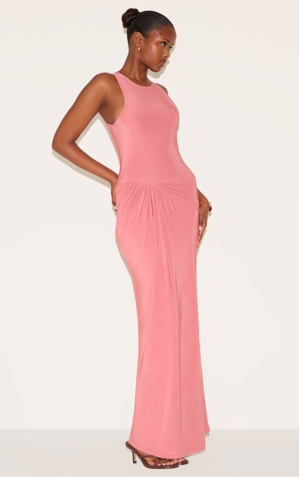 9f9e959315099f888b2d17786c1667517ef40958_CNM8724_3_blush_rose_double_layer_slinky_drop_waist_ruched_maxi_dress