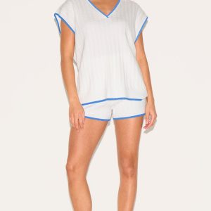 Petite Cream Knitted Hot Pants