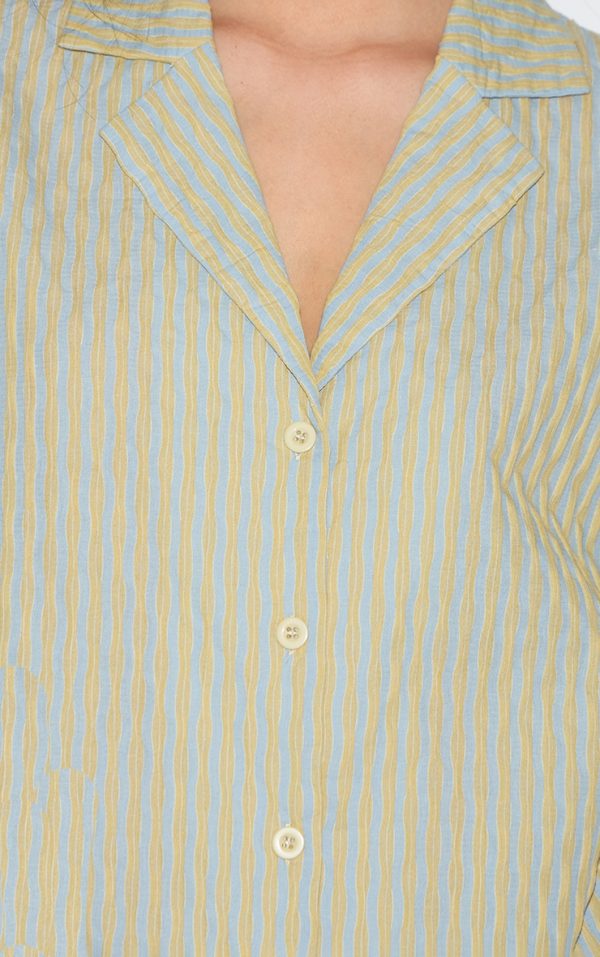 a0548c22611f58737a173026817b48bf155c2d48_CNM1736_4_green_striped_textured_short_sleeve_shirt