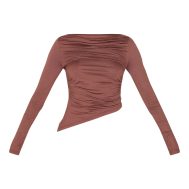 a1ccf39280fd0c44a042b0f6b08934b8536aff3a_CNM3777_5_mocha_ruched_detail_asymmetric_hem_long_sleeve_top-1