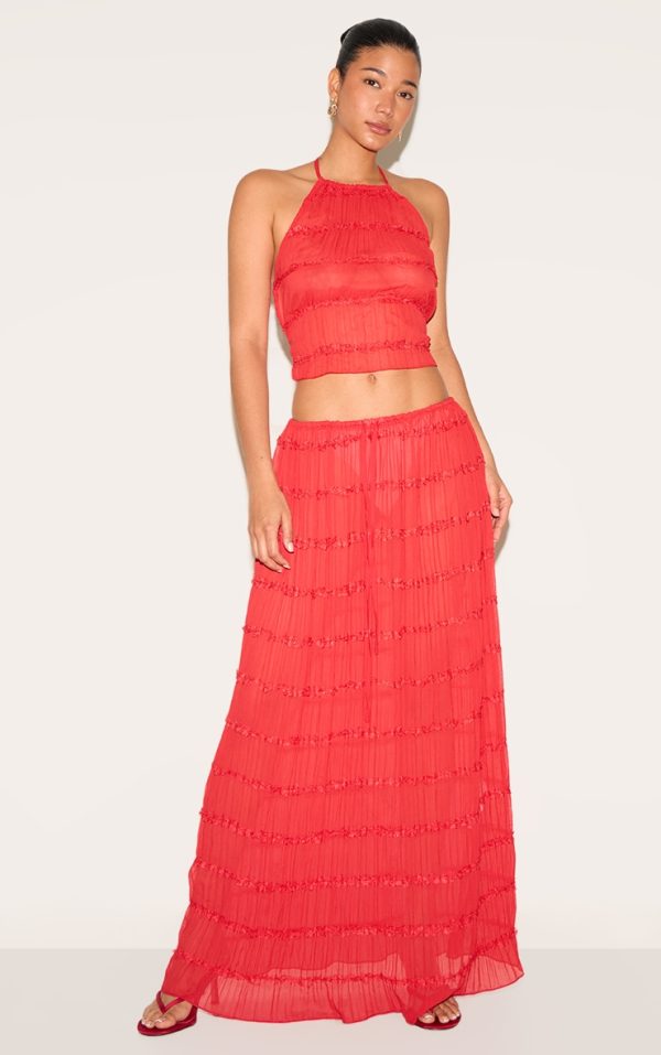 a2cb1473483bac3a682934bbcb0ad12fca5e7492_CNM7095_1_tomato_chiffon_ruched_frill_detail_tiered_maxi_skirt