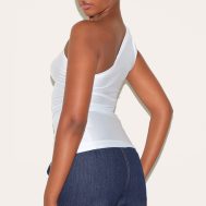 a3350df719e9932891133a4e2bcc220109b01cd2_CNJ2013_2_white_stretch_slinky_ruched_side_long_top