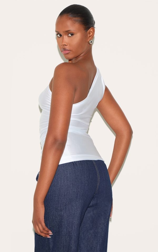a3350df719e9932891133a4e2bcc220109b01cd2_CNJ2013_2_white_stretch_slinky_ruched_side_long_top