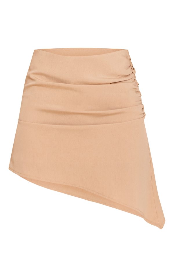 a36654a271c9c58449a995aa69a6a01c11b45b36_CNM8864_6_sand_woven_ruched_mid_rise_mini_skirt