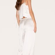 a5a6abc3f0bd02e40f5b5ec5a3105545c082edcf_CNM2457_2_white_satin_flower_trim_cami_long_pj_set