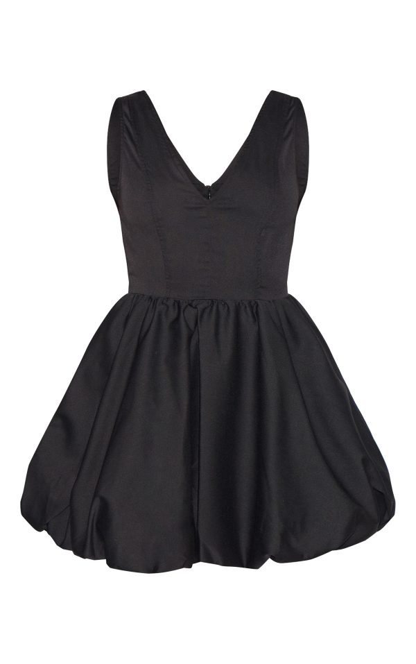 a5b577c103b1214208b0d3d2ec74fe7fa33cac2f_CNK1232_5_black_tailored_woven_v_neck_puffball_mini_dress