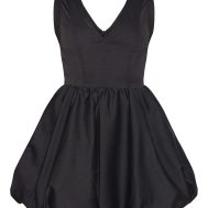 a5b577c103b1214208b0d3d2ec74fe7fa33cac2f_CNK1232_5_black_tailored_woven_v_neck_puffball_mini_dress