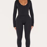 a711b12e6b69b35f01a40a2c747f72470561015c_CNJ7813_3_shape_black_sculpted_v_neck_long_sleeve_bodysuit