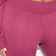 a8624461be97da817fec3f0a3c94d4d8aba91522_CNM0091_4_shape_burgundy_ribbed_waistband_flared_trousers