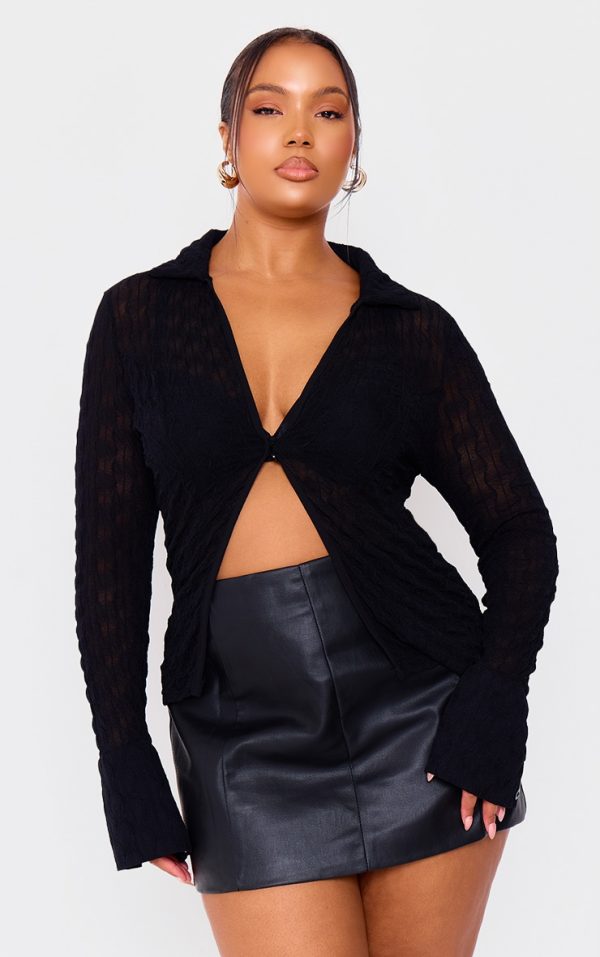 a8a2df97fd4607c7d56aa536186d6600e9ec6ab0_CMU1254_1_plus_black_mesh_button_front_shirt