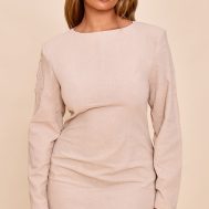 a8a7fd87babc4331eace015e96397a12ac777fad_CNM6311_1_shape_stone_linen_boat_neck_shoulder_pad_mini_dress