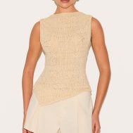 a97bbfc18002a699b01a5dc700027a17671b84ba_CNL8186_1_oatmeal_textured_filigree_knit_boat_neck_asymetric_hem_vest_top