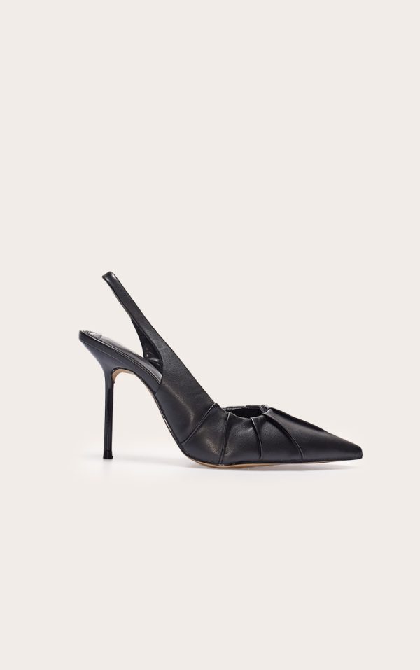 a9854a8b4f72824c54b9c010e78a9cace336546f_CNL6444_1_black_pu_point_toe_ruched_sling_back_high_stiletto_heeled_courts