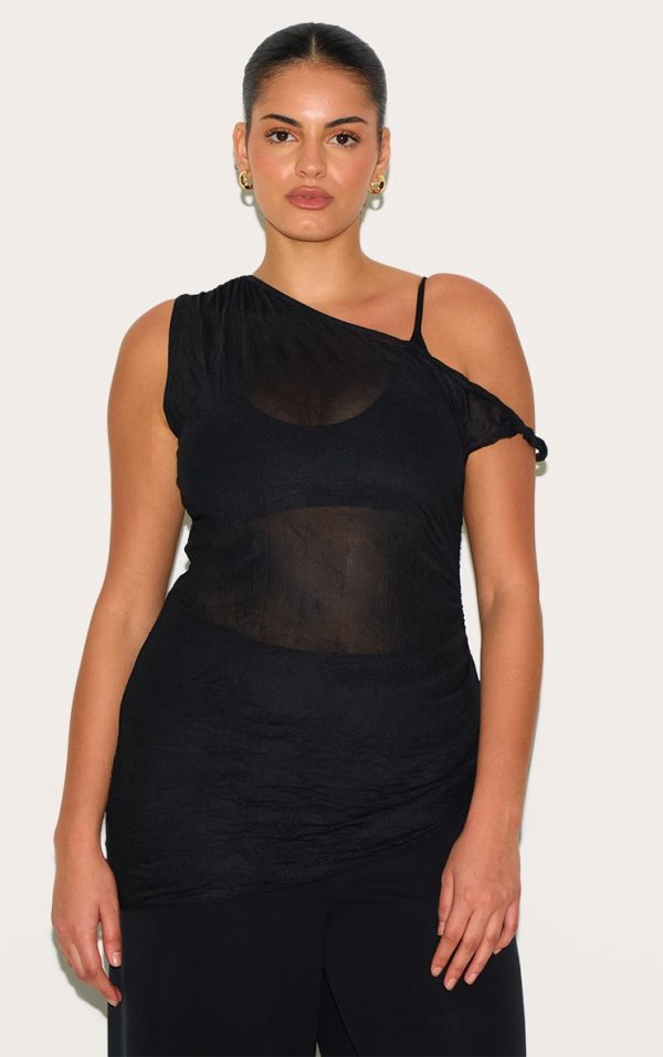 aa510097c71eac8b2f740e87521bde11273946f0_CNM3026_1_plus_black_crinkle_mesh_twist_sleeve_detail_long_top