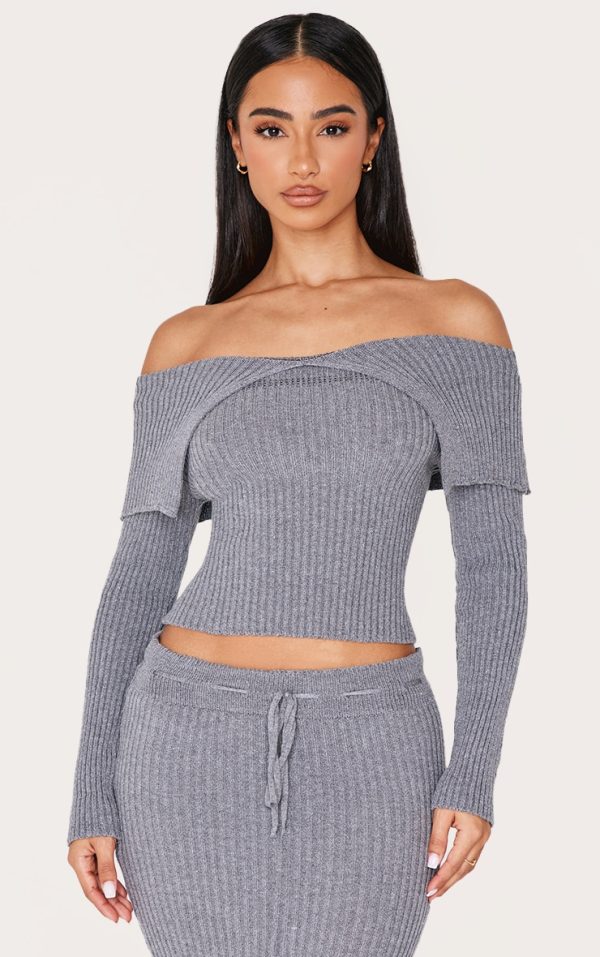 aab12abff520756b49696757eaf2b41e8f5fd172_CNM2371_1_petite_charcoal_fold_over_detail_knit_top