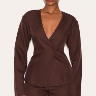 aac2f390b771005285be5937039f1ed35fcacd99_CNM1822_1_deep_chocolate_tailored_cinched_waist_asymmetric_blazer