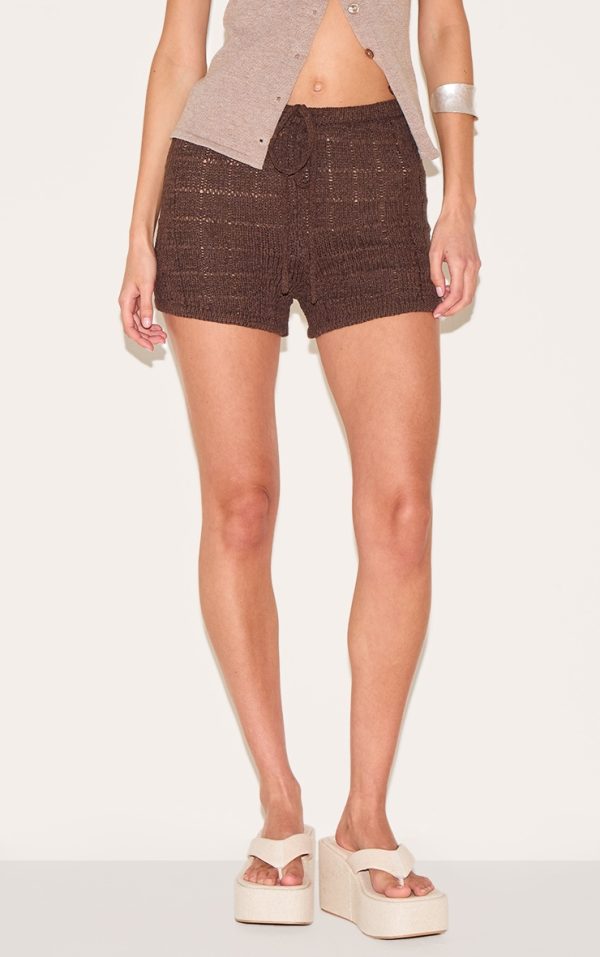 aad63d59402125d13d41c360a82c3511d9c0cbcd_CNL8187_2_chocolate_textured_filigree_knit_mini_shorts