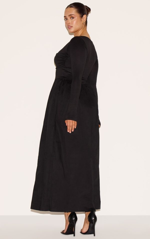 ab39ca589639374d64c67abadd53833eda48b2ce_CNM0724_2_shape_black_scoop_neck_ruched_bust_maxi_shift_dress