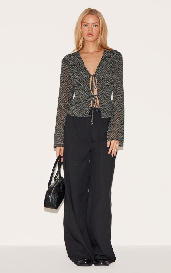 abf972ea7906b3104c9d000ce89dac60103f5b44_CNL9821_3_green_check_chiffon_fit_front_blouse