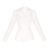 ac8772f0d6badc465620101150d2a77f78518f0f_CNM1781_5_white_woven_cinched_waist_fitted_blazer