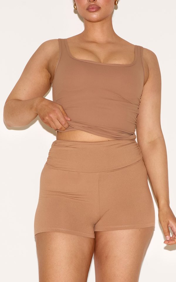 acd9c9afa78e9bdbf2404deeed98ef467543da44_CNM2831_4_shape_taupe_active_ruched_side_high_waisted_cycling_shorts