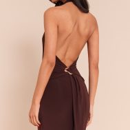 ad0f0de80f69c1fbc5c05460774fb767476969cd_CNN1991_2_tall_chocolate_matte_sculpt_halterneck_gold_detail_backless_top