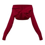 ad37c586153ed3b4852112d86f65bda650fe940d_CNL6015_5_burgundy_satin_bardot_twist_front_crop_blouse
