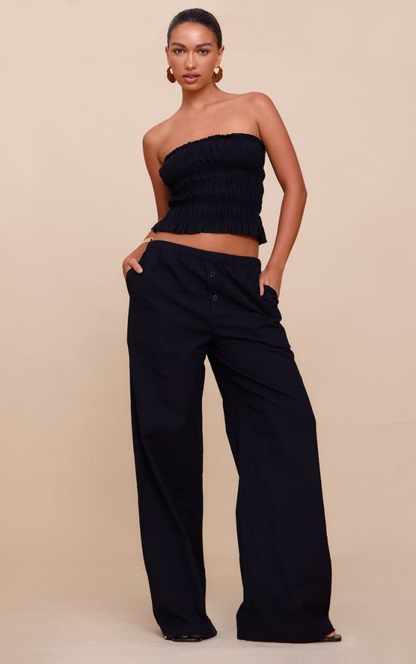 ae1c3afbabfdd8aabedbd37387b049e08a457a13_CNM6115_3_black_shirred_bandeau_top