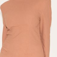 ae54722f4892ac53ac80899327b7771b8aae95ec_CNM6310_4_shape_mocha_linen_boat_neck_shoulder_pad_mini_dress