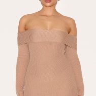 ae54ad6058e51d8964cf72381369f28f49ac090b_CNM8164_1_shape_mocha_off_shoulder_fold_over_knitted_bodycon_dress