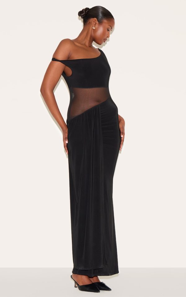 ae9121a7aafdc8b74639262e22166528d71bf500_CNM7256_3_black_slinky_asymmetric_mesh_cut_out_maxi_dress