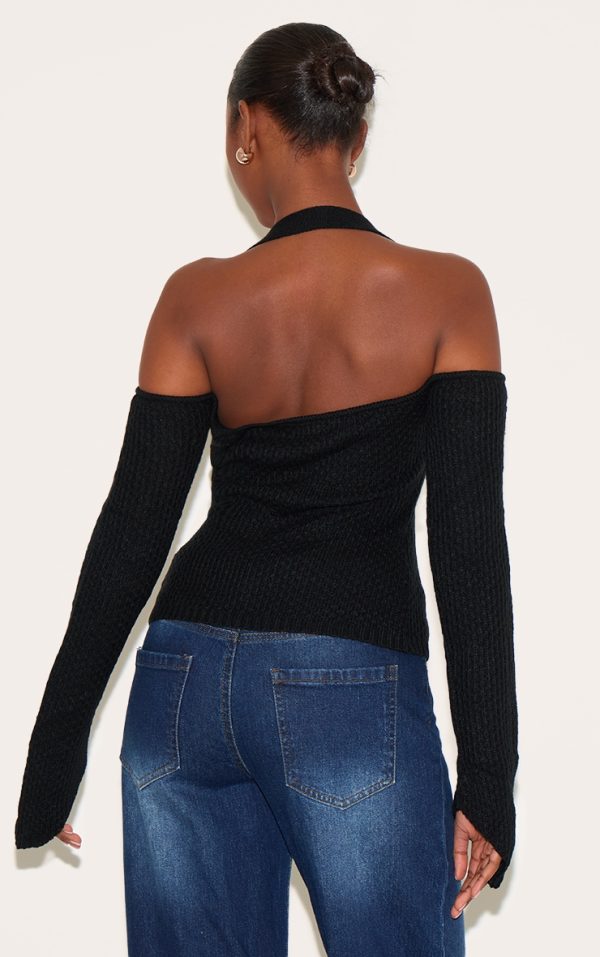 af3f90c566fe254067f3438e43453c3676e06dcc_CNL3278_2_black_bardot_halterneck_gold_trim_cross_stitch_knitted_top