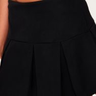 af6623781c3f11cbaf0940bfcbd76240ead36f2e_CNL3207_5_black_tailored_woven_low_rise_pleated_micro_mini_skirt