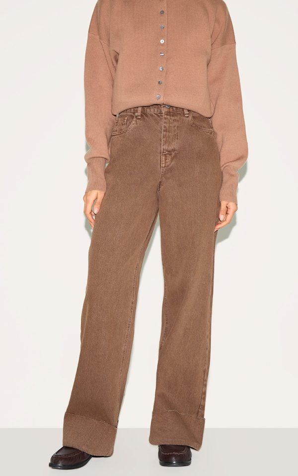 b1aeab2580541b0dc1d3c3e767d64bdc23ca65e3_CNM7469_1_washed_brown_turn_up_hem_jeans
