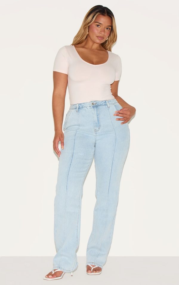 b26ec109a70e47909f1946832a1a0b5d3e856871_CNM8308_3_shape_blush_sculpted_v_neck_short_sleeve_bodysuit