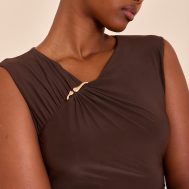 b3123072599a58251adb40a845f0e3db43b998b6_CNN3474_4_chocolate_double_layer_ruched_trim_detail_mini_dress