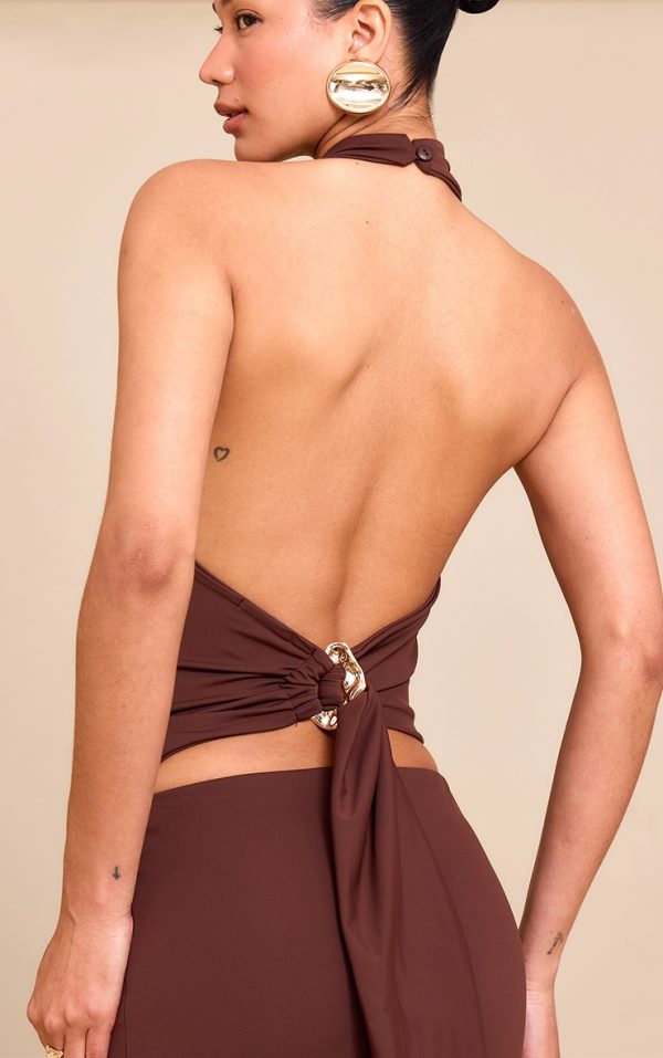 b4884a3a292c07c0490e06998bf7806fed6acb0d_CNN0910_4_chocolate_brown_matte_sculpt_halterneck_gold_detail_backless_top