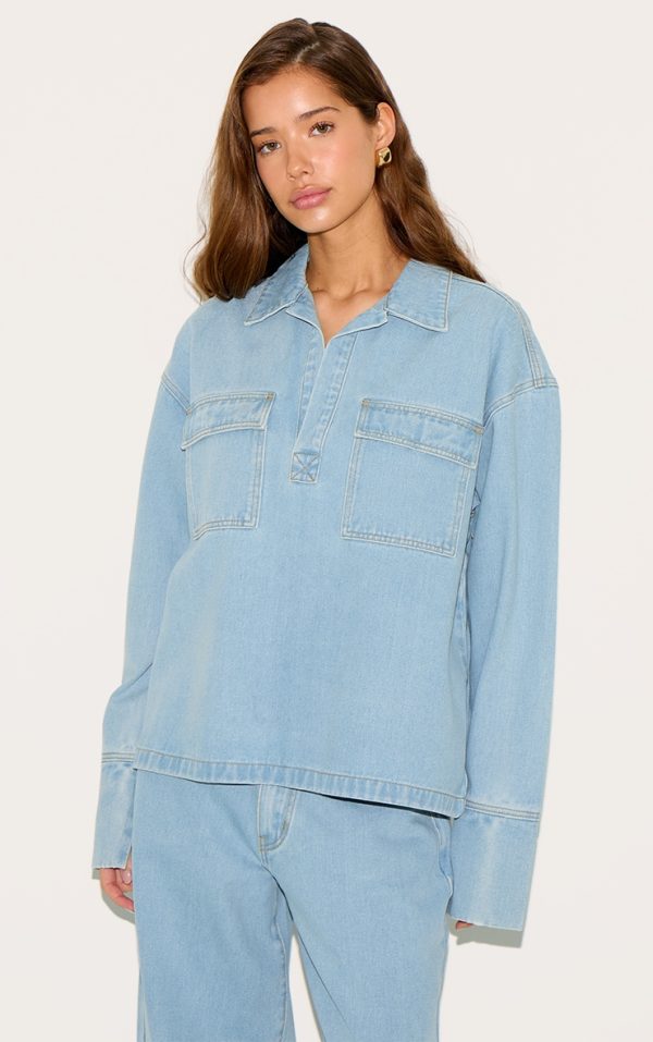 b489017acb3ebb659945005bb78def7bdefab62e_CNM0871_1_light_blue_long_sleeve_slouchy_denim_rugby_shirt