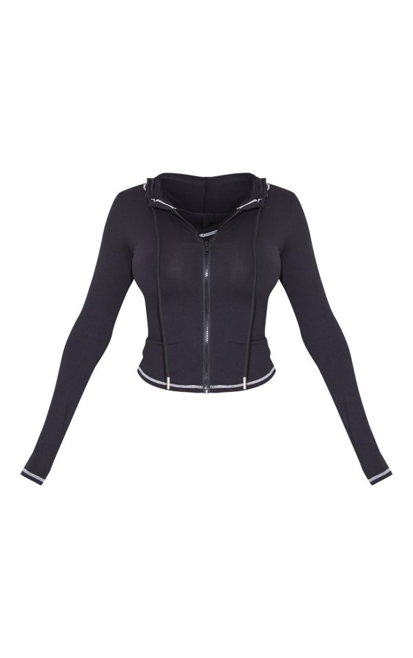 b544f403ff1413fbc24d0b6147f1e891994ecae3_CNJ9551_5_shape_black_sculpted_contrast_stitch_zip_through_hoodie-1