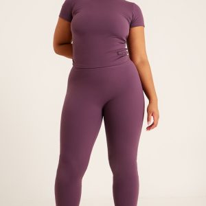 Plus Eggplant Contour Sculpt Leggings