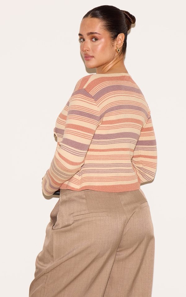 b596dcc63ab3419e0961139f271bf488abc8b4a7_CNM8081_2_shape_peach_knitted_strippred_wrap_over_gold_button_cardigan
