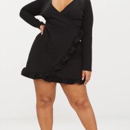 b5e60e9df276b89ec5561accf8668e6bba277b39_CLW1365_4_plus_black_long_sleeve_ruffle_wrap_dress