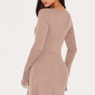 b617c3759389e6e5d7cbfd44817cdbf525b52507_CNM1894_2_petite_taupe_ribbed_flare_sleeve_shift_mini_dress