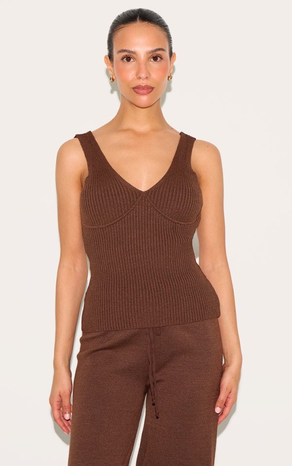 b63b8f8743938475be029969da1eb00916c7a731_CNM9037_1_petite_chocolate_knitted_ribbed_longline_tank_top