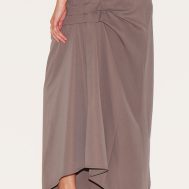 b63c8d35b08d976842b485abc054c677060f2f4b_CNM0925_3_plus_mushroom_ruched_detail_hanky_hem_midaxi_skirt